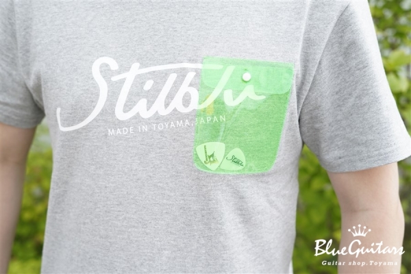 stilblu by Blue Guitars × SUGARGLIDER Pick Pocket T-Shirts - Gray 【XL size】