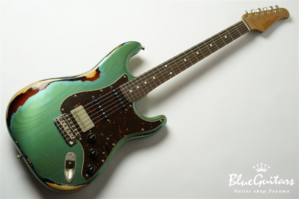 XSC-2 Vintage Sherwood Green over 3TB #1714 Alder/Rosewood Fingerboard/Master Grade Neck