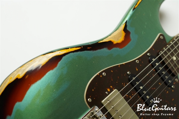 XSC-2 Vintage Sherwood Green over 3TB #1714 Alder/Rosewood Fingerboard/Master Grade Neck