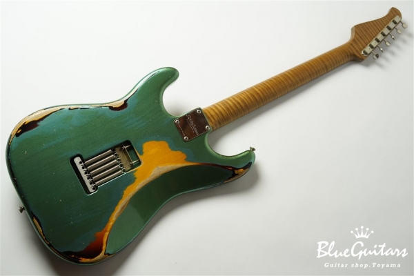 XSC-2 Vintage Sherwood Green over 3TB #1714 Alder/Rosewood Fingerboard/Master Grade Neck