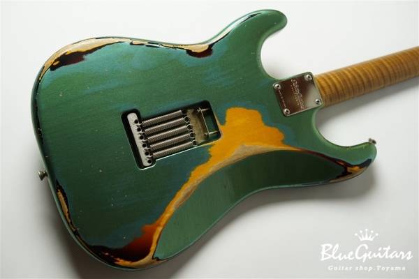 XSC-2 Vintage Sherwood Green over 3TB #1714 Alder/Rosewood Fingerboard/Master Grade Neck