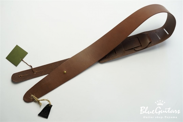 Plain Leather - Choco & Oval Studs