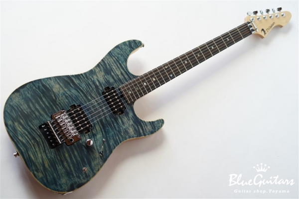 DST-Spider22 / Flame w/ Buzz Feiten Tuning System - Trans Blue Denim
