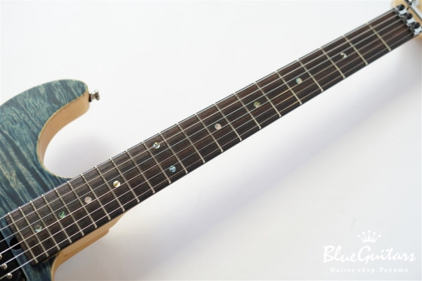 DST-Spider22 / Flame w/ Buzz Feiten Tuning System - Trans Blue Denim