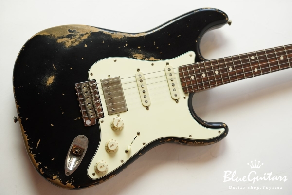 XSC-2 - Black/Heavy Aged/Alder/R/Roasted Flame Maple Neck