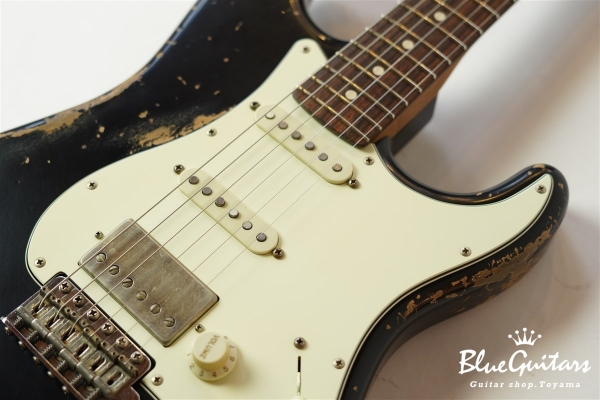 XSC-2 - Black/Heavy Aged/Alder/R/Roasted Flame Maple Neck