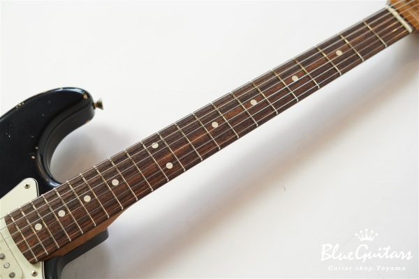 XSC-2 - Black/Heavy Aged/Alder/R/Roasted Flame Maple Neck