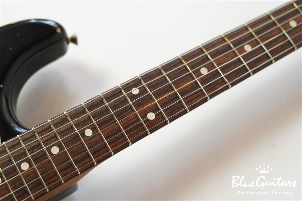 XSC-2 - Black/Heavy Aged/Alder/R/Roasted Flame Maple Neck