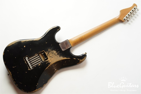 XSC-2 - Black/Heavy Aged/Alder/R/Roasted Flame Maple Neck