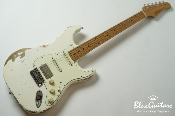 XSC-2 - Olympic White/Heavy Aged/Alder/Roasted Flame Maple Neck