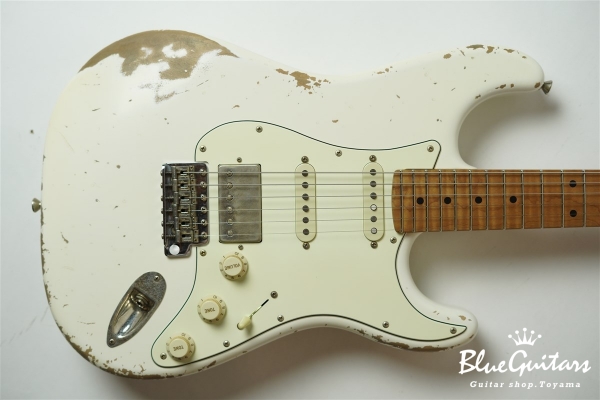 XSC-2 - Olympic White/Heavy Aged/Alder/Roasted Flame Maple Neck