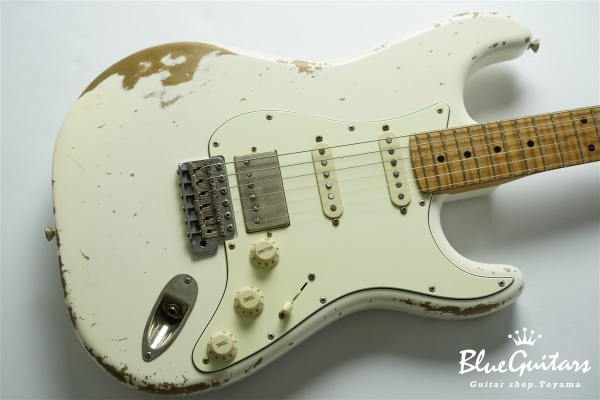 XSC-2 - Olympic White/Heavy Aged/Alder/Roasted Flame Maple Neck