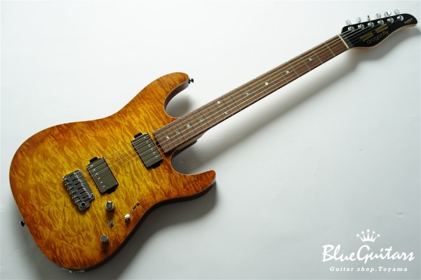 HI STA CUSTOM 648 Quilted Maple/Mahogany - Amber Burst