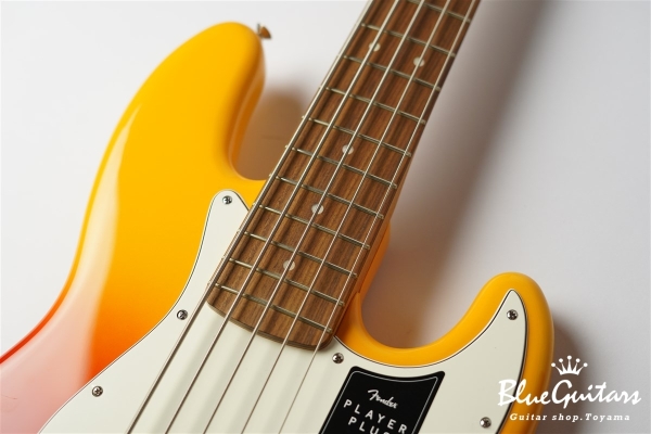 Player Plus Jazz Bass V - Tequila Sunrise