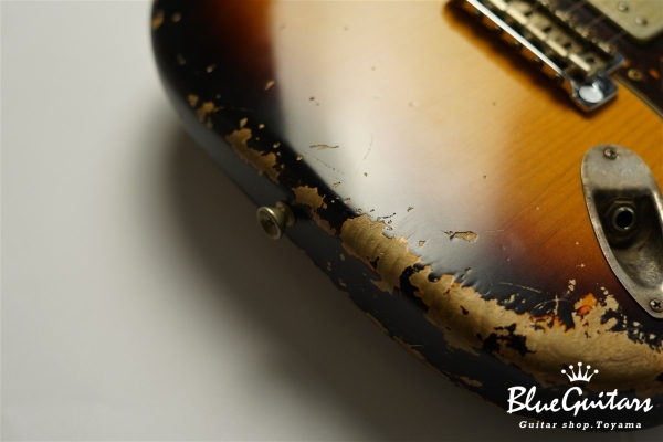 XSC-2 - 2Tone Burst / Super Heavy Aged / Alder / R / Roasted Flame Maple Neck #2612