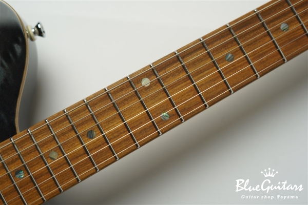 BORDER CUSTOM 666 Quilted Maple Top Mahogany Back - Trans Black