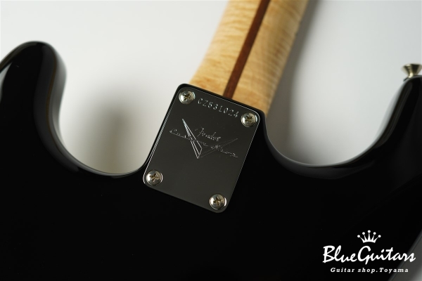 MBS Eric Clapton Stratocaster Flame Neck Masterbuilt by Todd Krause - Black