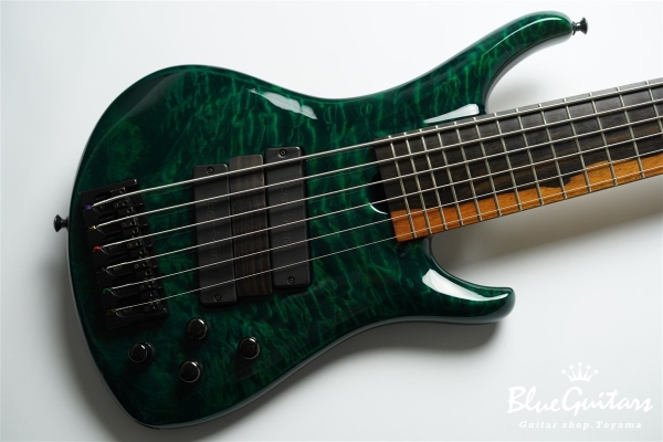 LG3006 Quilt Maple Top / Mahogany Back - Emerald Green