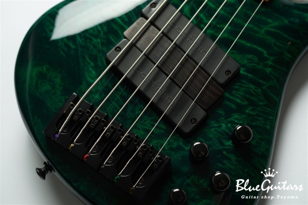 LG3006 Quilt Maple Top / Mahogany Back - Emerald Green