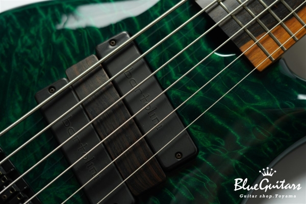 LG3006 Quilt Maple Top / Mahogany Back - Emerald Green