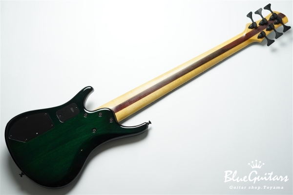 LG3006 Quilt Maple Top / Mahogany Back - Emerald Green