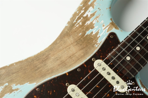 XSC-2 - Sonic Blue / Super Heavy Aged / Alder / Rosewood / Roasted Flame Maple Neck #2931