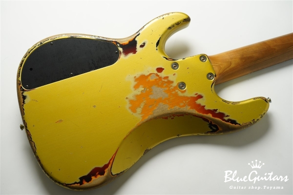 XP-1T 5st Aztec Gold over 3TB (Lacquer) Heavy Aged / Alder / RM-R #191