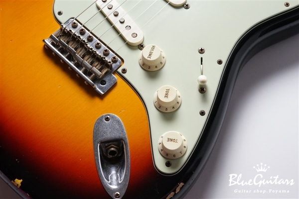 MBS 1961 Stratocaster Journeyman Relic Masterbuilt by Dennis Galuszka - 3-Color Sunburst