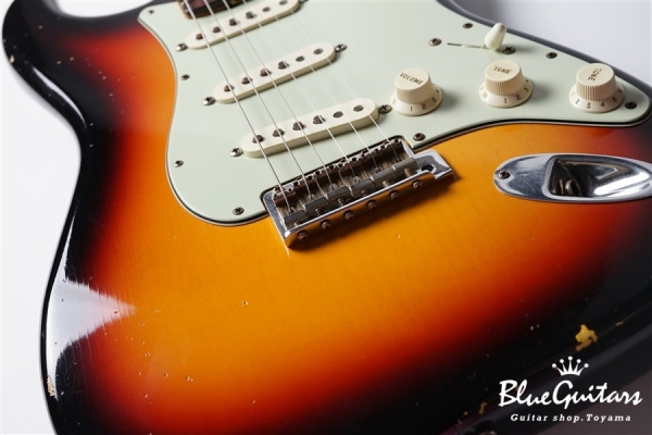 MBS 1961 Stratocaster Journeyman Relic Masterbuilt by Dennis Galuszka - 3-Color Sunburst