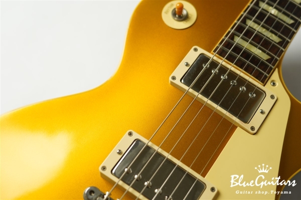 True Historic 1957 Les Paul Gold Top Reissue "Flame Top" - Vintage Antique Gold