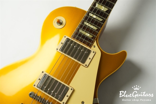 True Historic 1957 Les Paul Gold Top Reissue "Flame Top" - Vintage Antique Gold