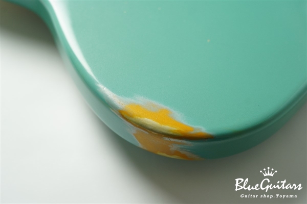 IRIS #158 Multi Layer Medium Aged - Huntington Blue Metallic with Art Texture Brass