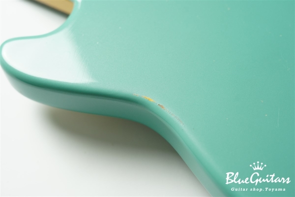 IRIS #158 Multi Layer Medium Aged - Huntington Blue Metallic with Art Texture Brass