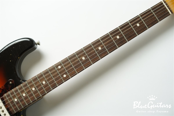 Model S. #178 Medium Aged - 3TS Pickguard & Sunglasses - Shaped by stone-D eyewear (1990s Cellulose Acetate/Made in SABAE,FUKUI)