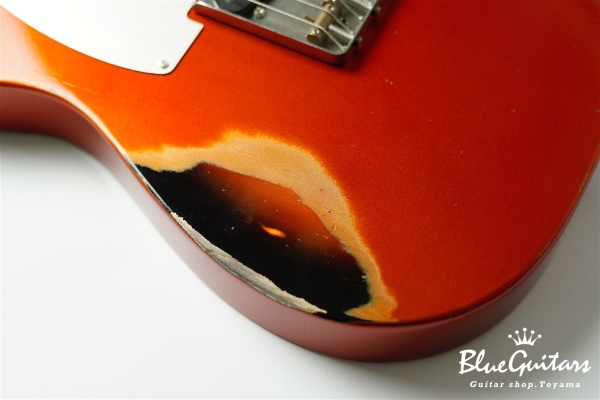 Model T. #183 Multi Layer/Medium Aged - Candy Tangerine over 3TS with Silver