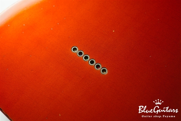 Model T. #183 Multi Layer/Medium Aged - Candy Tangerine over 3TS with Silver