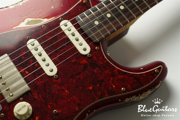 XSC-2 - Dark Candy Apple Red Heavy Aged / Alder / RM-R #3302