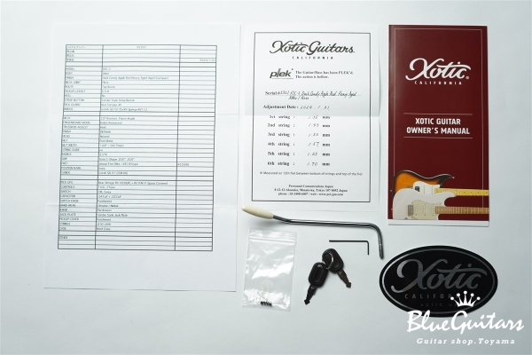 XSC-2 - Dark Candy Apple Red Heavy Aged / Alder / RM-R #3302