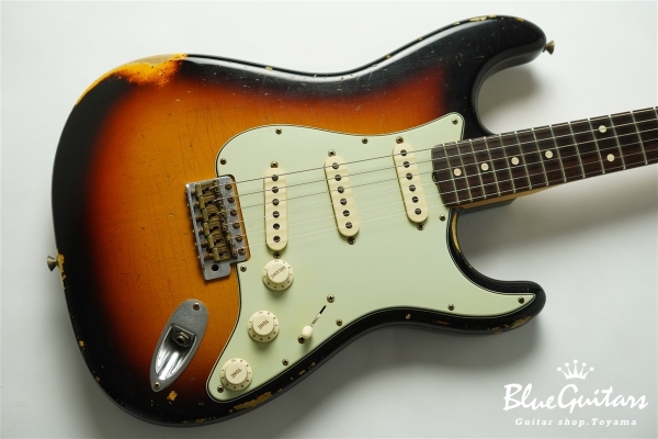MBS 1961 Stratocaster Relic Masterbuilt by Ron Thorn - Wide Fade 3-Color Sunburst