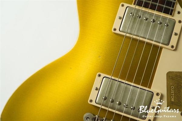 Historic Collection 1957 Les Paul Gold Top Reissue Heavy Aged Hand Selected - Dark Back