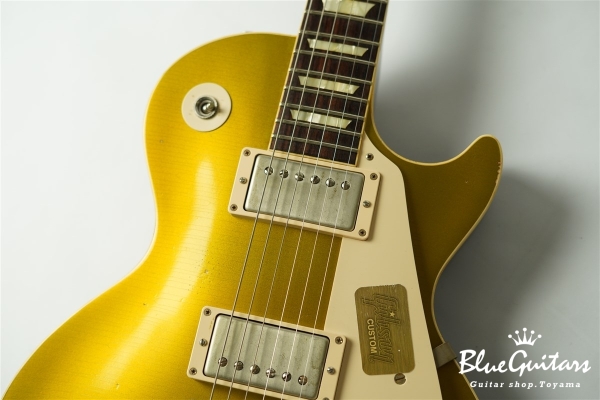Historic Collection 1957 Les Paul Gold Top Reissue Heavy Aged Hand Selected - Dark Back