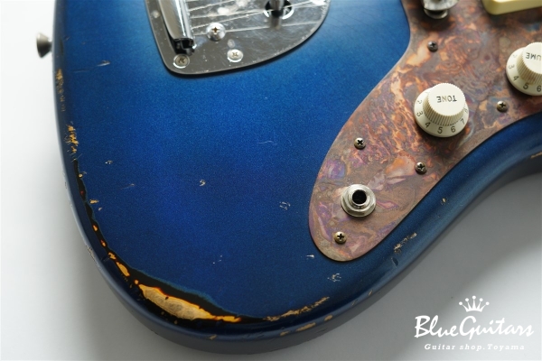 Model JM. #168 Multilayer Heavy Aged - Dark Lake Placid Blue over 3TS with Copper Red