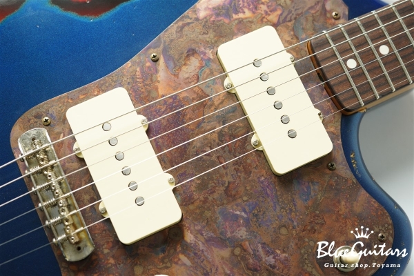 Model JM. #168 Multilayer Heavy Aged - Dark Lake Placid Blue over 3TS with Copper Red