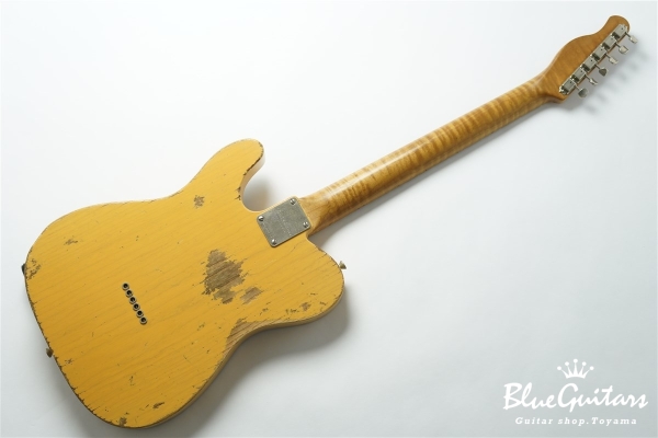 XTC-1 Butter Scotch Blonde Heavy Aged / 1p Ash Body / Roasted 4A Flame Maple Neck