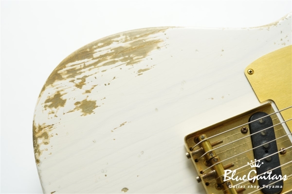 XTC-1 White Blonde Heavy Aged / Ash / Roasted Flame Maple / Gold Parts #3563