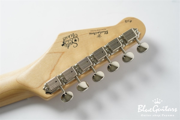 Model S. Glassy #118 - Pearl White / Pickguard Shaped by stone-D eyewear (2000s Cellulose Acetate/Made in SABAE,FUKUI)