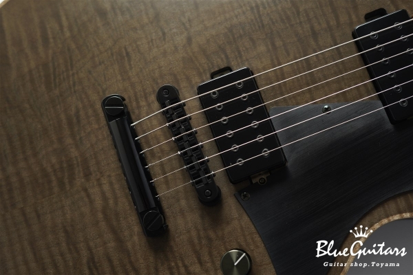 Omega Flame Maple Top - See Through Black