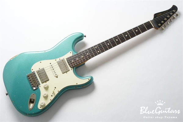 XSC-4 Pelham Blue Medium Aged / Alder / Roasted Flame Maple Reverse Head #3907