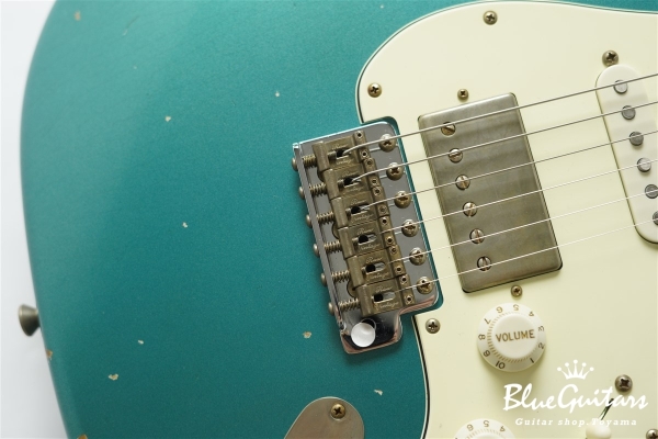 XSC-4 Pelham Blue Medium Aged / Alder / Roasted Flame Maple Reverse Head #3907