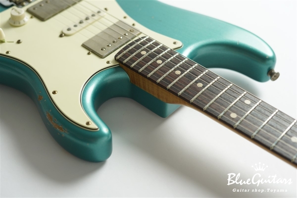 XSC-4 Pelham Blue Medium Aged / Alder / Roasted Flame Maple Reverse Head #3907